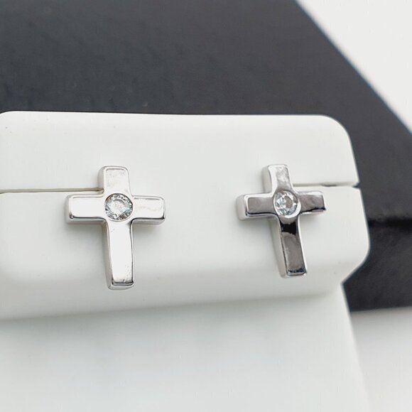 - "925 sterling silver luxury CZ earrings for women/girls, Best forRJUS2119 - Picture 2 of 11